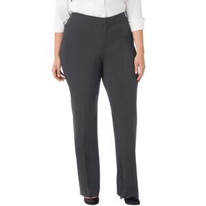 NWT Catherine's right fit curvy 20W black comfort waist pants high rise casual